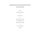 Synthetic repurchase programs through put derivatives: theory and evidence