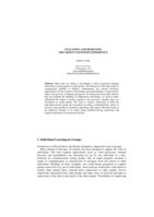Analyzing and designing the group cognition experience