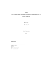 How is popular culture affecting the presentation of classical music in the 21st century and beyond