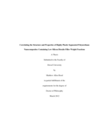 Correlating the structure and properties of highly plastic segmented polyurethane nanocomposites containing low silicon dioxide filler weight fractions