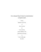Overcrowding and violence in federal correctional institutions: an empirical analysis