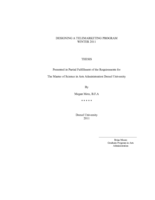 Designing a telemarketing program