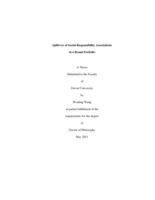 Spillover of social responsibility associations in a brand portfolio