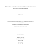 Thinking outside the condom: incorporating women's challenges and strengths into safer sex interventions for women living with HIV/AIDS