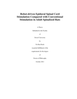 Robot-driven epidural spinal cord stimulation compared with conventional stimulation in adult spinalized rats