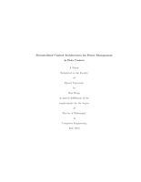 Decentralized control architectures for power management in data centers