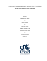 An interpretative phenomenological analysis study on the effects of cyberbullying on public school children in Central Pennsylvania