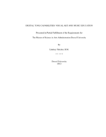 Digital tool capabilities: visual art and music capabilities