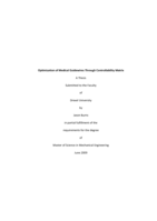 Optimization of medical guidewires through controllability matrix