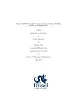 Numerical methods and uniquness for the Canham-Helfrich model of biomembranes