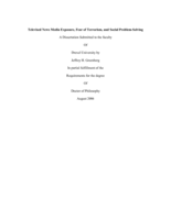 Televised news media exposure, fear of terrorism, and social problem-solving