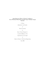 Quantifying the effect of mutual coupling in ultra-wideband-multi-band multiple input multiple output systems