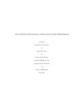 Mean and extreme radio properties of quasars and the origin of radio emission