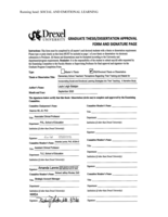 Exploring elementary teachers' perceptions regarding their training and needs when incorporating social and emotional learning strategies into their teaching: a narrative study