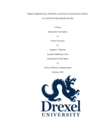 Three-dimensional printing adoption in manufacturing: an adoption readiness model