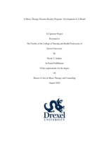 A music therapy prisoner reentry program: development of a model