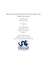 Music therapy and counseling for LGBTQ+ adolescents and their families: creating a training for music therapists