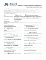 Relationships Between Paternal Attachment, Fathers' Participation in Family Therapy, and Adolescent Depression and Suicide Risk