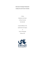 Information technology professionals: linking trust and turnover intention