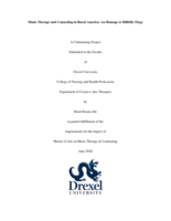Music therapy and counseling in rural America: an homage to Hillbilly Elegy