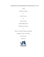 Navigating music therapy relationships in the neonatal intensive care unit