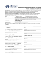 Crisis management planning and theatre organizations: responses and lessons from the COVID-19 crisis