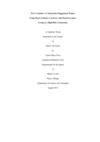 New Creations: A Community Engagement Project Using Music to Foster Creativity with Fourth Graders Living in a High Risk Community