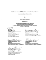 Interferons Induce BST-2/tetherin in Measles Virus-Infected Neurons and Permissive Mice