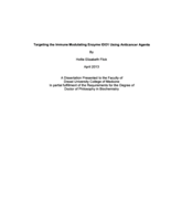 Targeting the immune modulating enzyme IDO1 using anticancer agents