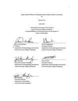 Subject Specific Effects of Methylphenidate in Rodent Models of Attention