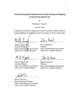 Characterizing spinal interneuronal activity during air-stepping in sub-chronic spinal cats
