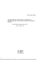 The antecedent color choice model: an examination of emotional responses to color stimuli as predictors of preference formation