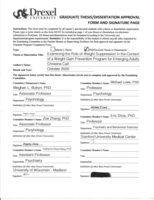 Examining the role of weight suppression in the context of a weight gain prevention program for emerging adults