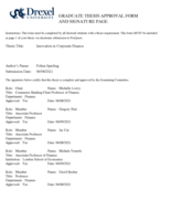 Innovation in corporate finance