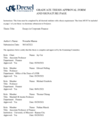 Essays in corporate finance