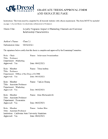 Loyalty Programs: Impact of Marketing Channels and Customer Relationship Characteristics