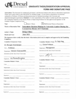 Naturalistic decision-making by university leaders during the coronavirus disease 2019 pandemic