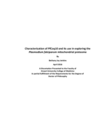 Characterization of PfCoq10 and its use in exploring the Plasmodium falciparum mitochondrial proteome