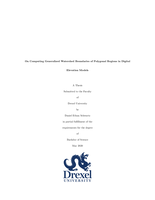 On computing generalized watershed boundaries of polygonal regions in digital elevation models