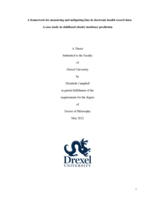 A framework for measuring and mitigating bias in electronic health record data: a case study in childhood obesity incidence prediction