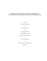 Development and characterization of a chemically crosslinked polyvinyl alcohol/polyethylene glycol hydrogel for nucleus pulposus replacement