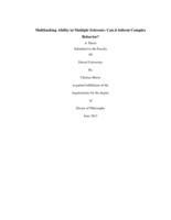 Multitasking ability in multiple sclerosis: can it inform complex behavior?