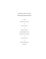 The effect of transverse load on fiber Bragg grating measurements