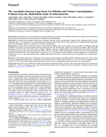 The Association between Long-Term Air Pollution and Urinary Catecholamines: Evidence from the Multi-Ethnic Study of Atherosclerosis