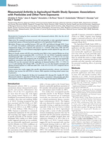 Rheumatoid Arthritis in Agricultural Health Study Spouses: Associations with Pesticides and Other Farm Exposures
