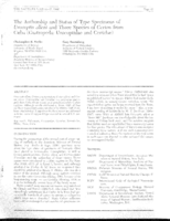The authorship and status of type specimens of Urocoptis alleni and three species of Cerion from Cuba (Gastropoda : Urocoptidae and Ceriidae)