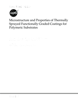 Microstructure and properties of thermally sprayed functionally graded coatings for polymeric substrates