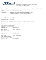 Exploring Latinas lived experiences getting to the C-Suite in the financial services industry: a narrative study