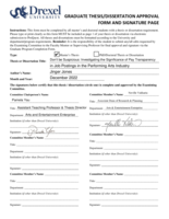 Don't be suspicious: investigating the significance of pay transparency in job postings in the performing arts industry