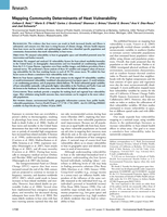 Mapping Community Determinants of Heat Vulnerability